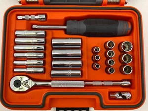 Proto J47125T Socket Set 25 pc, 1/4" Drive Socket,SAE,Chrome, 12 Point - Bild 1 von 3