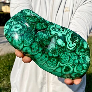 3.02LB Natural glossy Malachite transparent cluster rough mineral sample Gem - Picture 1 of 15