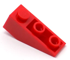 12 LEGO Ladrillo Rojo Pendiente 1 x 3 (25°) Invertido (4287) - 12 Piezas - Imagen 1 de 1