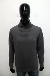 GUESS Men's Sweater Size XL Winter Pullover Gray - Picture 1 of 12