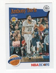 2019-20 PANINI NBA HOOPS BASKETBALL TRIBUTE ANTHONY DAVIS LOS ANGELES LAKER #294 - Picture 1 of 1