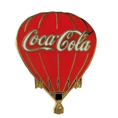 Coca-Cola Vintage Promotional Hot Air Balloon Badge Scatter Tie Lapel Pinback - Image 1 of 4