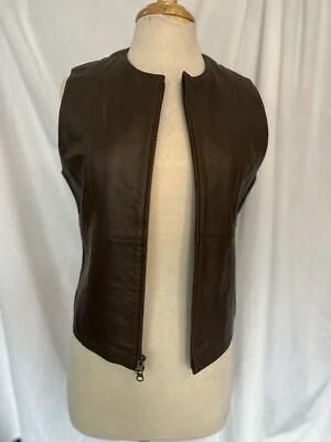 Tail Active Wear Womens leather golf vest Small brown  - Image 1 of 4