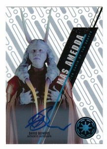 2016 Topps Star Wars High Tek Autograph David Bowers as Mas Amedda