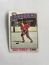 1976-77 OPC  HOCKEY CARD MARIO TREMBLAY #97 MONTREAL CANADIENS
