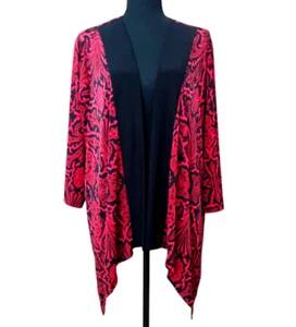 Catherine's Open Cardigan Top Lagenlook Artsy Renaissance Old Money 1X $119 NWT - Picture 1 of 11