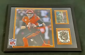NFL JOE BURROW 8x10 Photo With 11x14 MAT, PRIZM CARDS, & NFL PATCH. - Picture 1 of 4