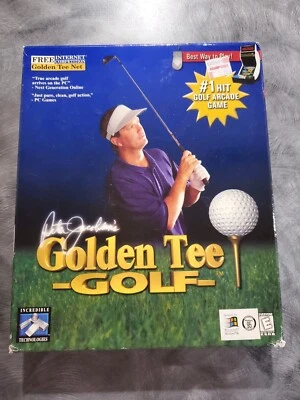 RARE NEW Peter Jacobsen's Golden Tee Golf Incredible Technologies 1998 PC Game - Image 1 of 4