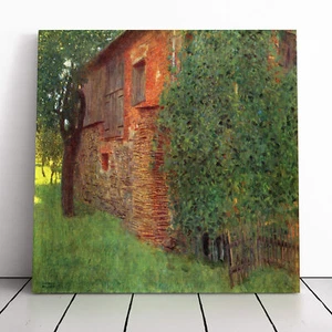 Gustav Klimt House In A Field Canvas Wall Art Print Framed Picture Home Decor - Picture 1 of 6