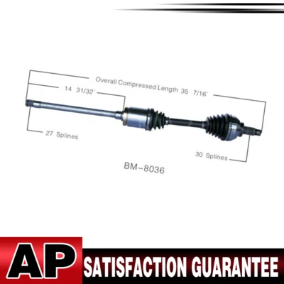 1 eje delantero derecho TrakMotive CV para BMW 325xi 2001-2005 Foto 1 de 3