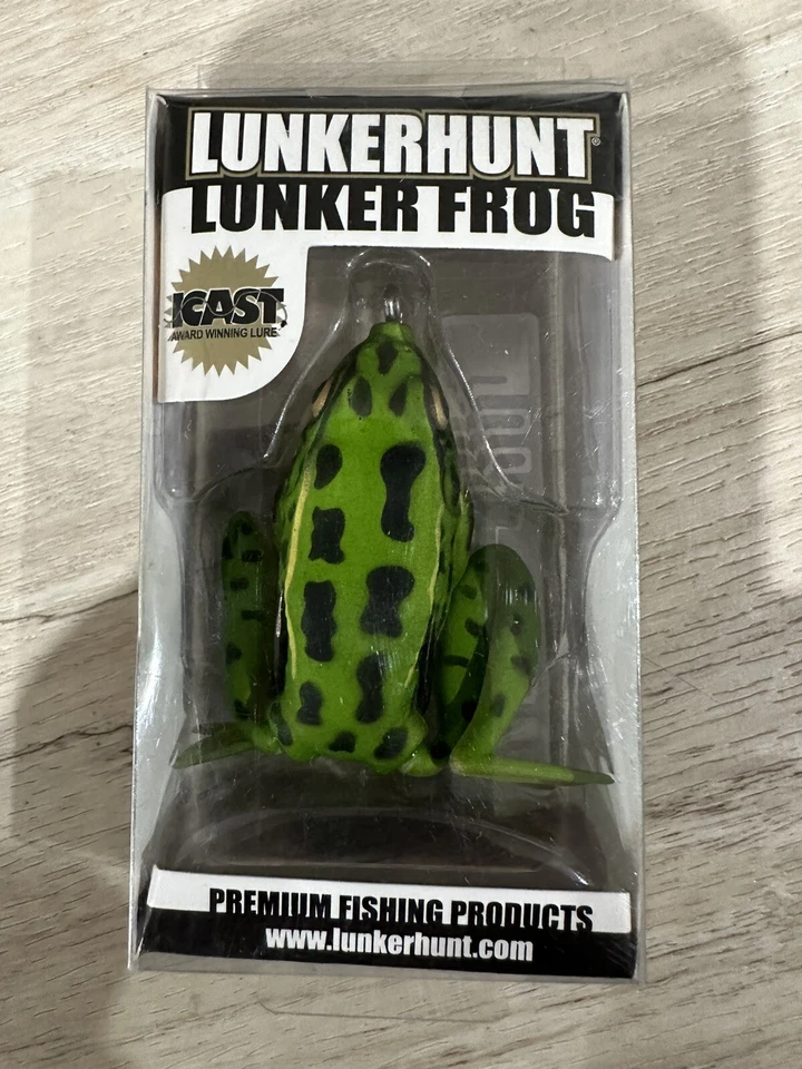 Lunkerhunt Fishing Lures Lunker Frog 2.25", 1/2oz. - Green Tea - LF01 - Image 1 of 1