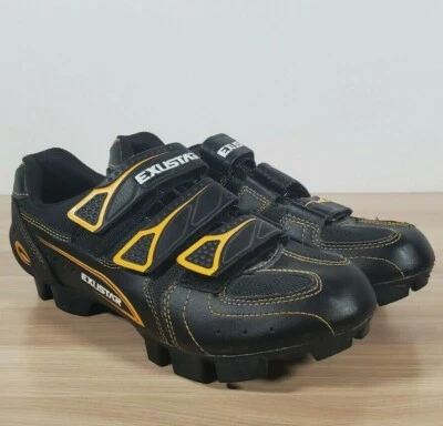 Zapatos/cuerpos de ciclismo Exustar E-SM314 talla 6,5 EE. UU. 39 EUR negro y amarillo Foto 1 de 4