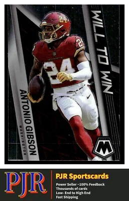 2022 Panini Mosaic #WW-19 Antonio Gibson Washington Commanders  Will to Win - Image 1 of 2