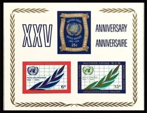 United Nations • 25th Anniversary Souvenir Sheet - WHOLESALE LOT OF 10 - Picture 1 of 1