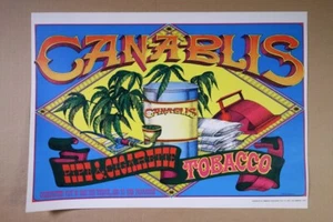 Rare Original Canablis Tobacco - Rick Griffin 1st Print US Advertising Poster - Picture 1 of 2