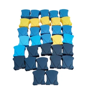 Trivial Pursuit Card Holders x32 Blue Yellow 20th Anniversary Bundle Job Lot - Picture 1 of 7
