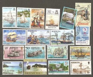 Bermuda: selection of 18 used stamps, Ships, 1964-2007, Mi#199-938 - Picture 1 of 1