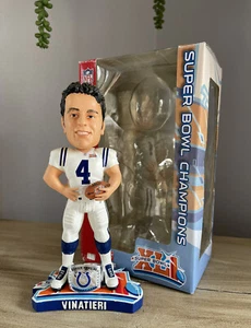 ADAM VINATIERI Indianapolis Colts SUPER BOWL XLI Ring Base Bobblehead NIB! - Picture 1 of 11