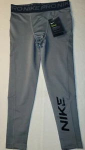 Nike Pro Warm Youth Boys Training Tights Pants 4 Sizes Color Gray FREE SHIP $40 - Picture 1 of 14
