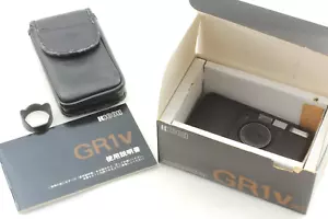 【NEUWERTIG mit Box, Tasche】 Ricoh GR1v schwarz Point & Shoot 35mm Filmkamera aus JAPAN - Bild 1 von 14