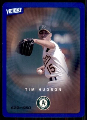 Параллельная карта 2003 Upper Deck Victory Blue No66 Тим Хадсон /650 Oakland Athletics - Изображение 1 из 2
