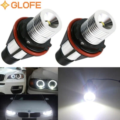 Angel Eyes Halo White LED Ring Marker Light Bulb For BMW X5 E39 E60 E65 E83 525i - Image 1 of 4
