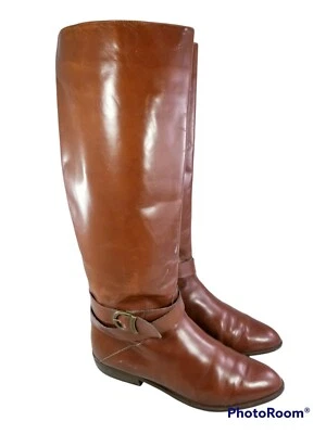 BOTAS MARRONES CHARLES DAVID MUJER ITALIANA EQUITACIÓN TALLA 6.5 B VINTAGE Foto 1 de 4