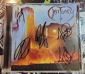 Dying of Everything by OBITUARY signed Autogramm CD by All! - Bild 1 von 2