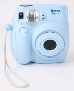 Fujifilm Instax Mini 75 Instant Camera Light Blue Instafilm - Picture 1 of 7