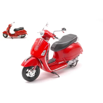 VESPA GTS 300 SUPER 2008 RED 1:12 New Ray Moto Modellino Nuovo - Immagine 1 di 3