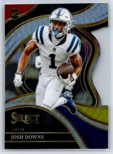 2023 Panini Select Josh Downs #251 RC Red Blue Prizm Die Cut Indianapolis Colts - Bild 1 von 2