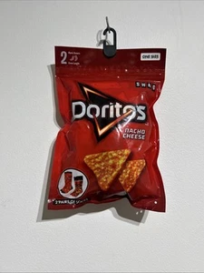SWAG Doritos Nacho Cheese Mens One Size 8-13 Red Graphic Crew Socks 2 Pair Pack - Bild 1 von 5