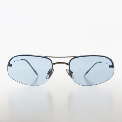 Blaue Randlose Pilotform Vintage Sonnenbrille - Zizi - Bild 1 von 3