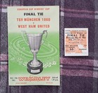1965 ECWC Final - WEST HAM UNITED v. TSV MUNICH 1860 (Programme and ticket)