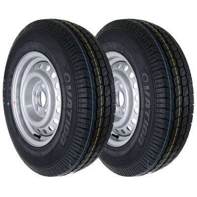 2x Komplettrad Anhänger 185R14C 104/102N M+S Reifen Felge 5x112 5,5Jx14 ET30 - Bild 1 von 4