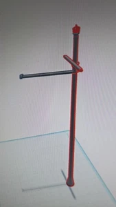 O Gauge royal flag poles 3d printed Unpainted - Picture 1 of 8