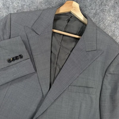 Ralph Lauren Blazer Mens 36R Gray Wool Made in Italy Purple Label Two Button - Image 1 of 4