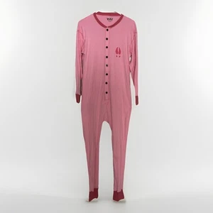 Lazy One Pajama Moose Adult Pink Flapjack PJ's Pajamas Moose Caboose Medium Rare - Picture 1 of 8