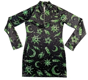 Mini Vestido Horoscopez Dolls Kill Green Venus Envy Talla XL - Imagen 1 de 13