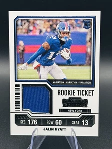2023 Panini Contenders - Rookie Ticket Swatches Jalin Hyatt #TS15V Variations... - Picture 1 of 2