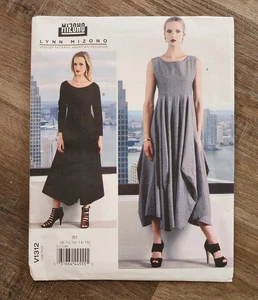 Vogue V 1312 Lynn Mizono Designer Schnittmuster 8-16 Kleid ungeschnitten Volantrock - Bild 1 von 4