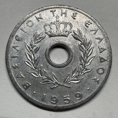 1959 Greece 10 Lepta Aluminum - Coin #C-061 - Image 1 of 2