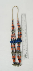 Old Silver & Lapis Lazuli Tribal Necklace - Picture 1 of 1