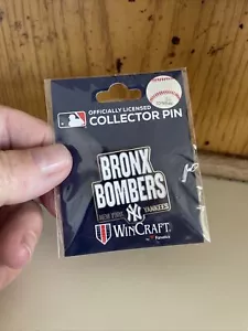 N.Y Yankees Pin “BRONX BOMBERS” 🔥🔥MLB Hat Lapel Collector ⚾️⚾️ - Picture 1 of 1