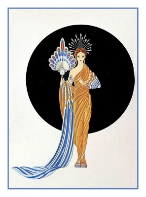 Goddess Athena ERTE, Romain de Tirtoff  Counted Cross Stitch Chart Pattern - Image 1 of 3