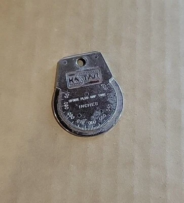 Vintage Kastar Spark Plug Gauge Gap Setter Tool For Keychain Key Ring USA - Image 1 of 2