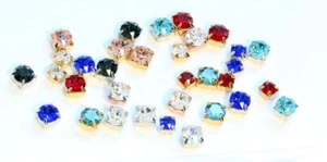 Superior PRIMERO 1088 Chaton Crystals in Setting 4 Holes Sew On - Picture 1 of 3