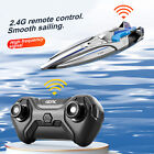 30km/h 2.4GHz 4 Channels RC Speedboat High Speed Water Games (Grey 2 Battery)