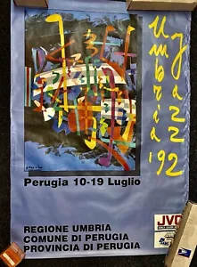 UMBRIA JAZZ FESTIVAL 1992 (#2) - HUGE POSTER - Perugia 10-19 - REGIONE UMBRIA - Picture 1 of 2