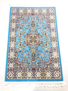 Persian Rug carpet 3 x 5 large vintage carpet Wool rug 1200 Reeds 3600 Pick/m